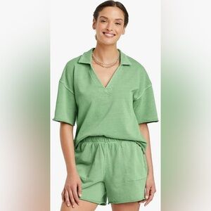 Universal Thread $25 Leisure Studio French Terry Polo Sweatshirt XL 100% Cotton